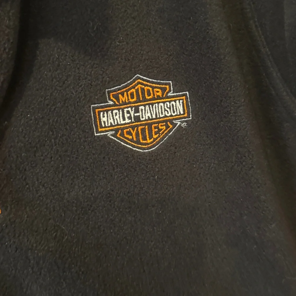 Harley Davidson fleece quarter zip, large
